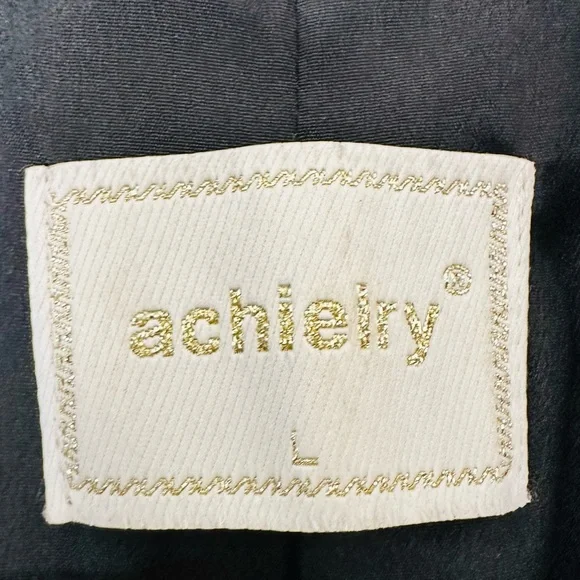 Vintage Achielry black single-breasted sleeveless blazer - Picture 7 of 8